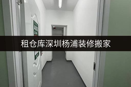 租仓库深圳杨浦装修搬家，迷你考拉仓为您提供临时存储方案全攻略