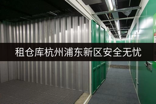 租仓库杭州浦东新区安全无忧，温湿监控贴心守护——迷你考拉仓仓库租赁全攻略