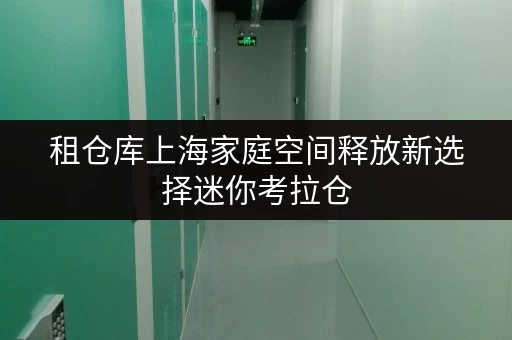 租仓库上海家庭空间释放新选择迷你考拉仓,价格透明解析 租仓库上海家庭空间释放新选择迷你考拉仓,价格透明解析