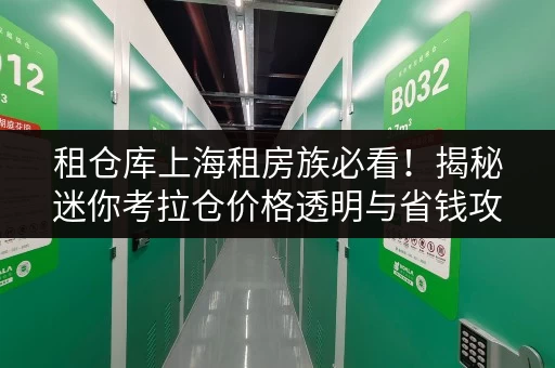 租仓库上海租房族必看!揭秘迷你考拉仓价格透明与省钱攻略 租仓库上海租房族必看!揭秘迷你考拉仓价格透明与省钱攻略