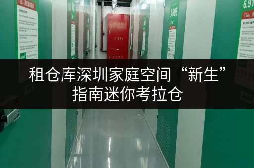 租仓库深圳家庭空间“新生”指南迷你考拉仓，释放空间，提升生活品质