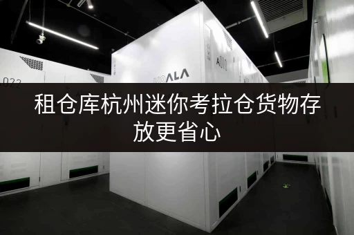 租仓库杭州迷你考拉仓货物存放更省心,存储方案全解析 租仓库杭州迷你考拉仓货物存放更省心,存储方案全解析