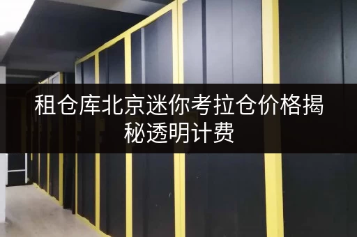 租仓库北京迷你考拉仓价格揭秘透明计费,省钱攻略大公开! 租仓库北京迷你考拉仓价格揭秘透明计费,省钱攻略大公开!