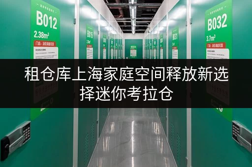 租仓库上海家庭空间释放新选择迷你考拉仓，品质生活从这里开始