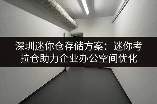深圳迷你仓存储方案：迷你考拉仓助力企业办公空间优化