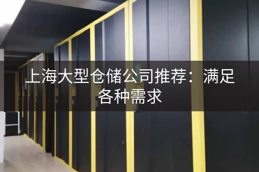 上海大型仓储公司推荐：满足各种需求