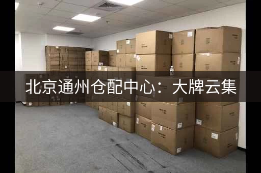 北京通州仓配中心：大牌云集