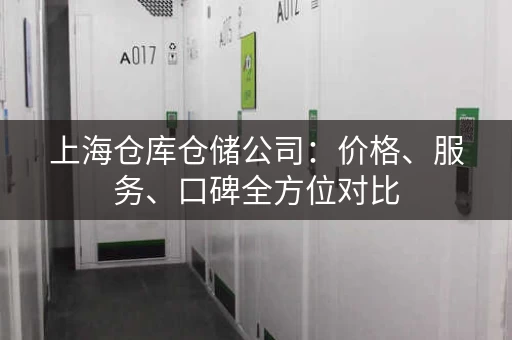 上海仓库仓储公司：价格、服务、口碑全方位对比