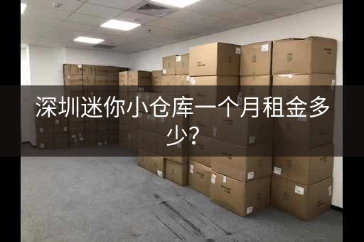深圳迷你小仓库一个月租金多少？
