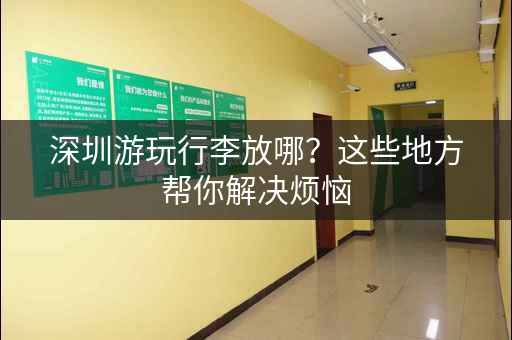 深圳游玩行李放哪?这些地方帮你解决烦恼 深圳游玩行李放哪?这些地方帮你解决烦恼