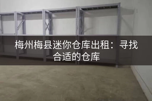 梅州梅县迷你仓库出租：寻找合适的仓库，就来这里