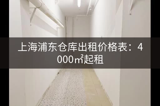 上海浦东仓库出租价格表：4000㎡起租，含税含物业