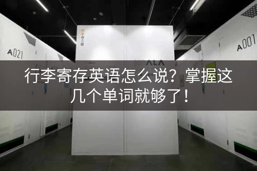 行李寄存英语怎么说？掌握这几个单词就够了！