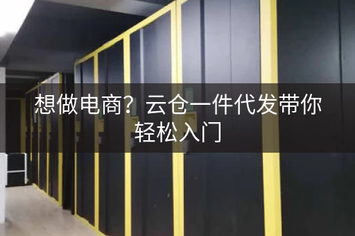 想做电商?云仓一件代发带你轻松入门 想做电商?云仓一件代发带你轻松入门