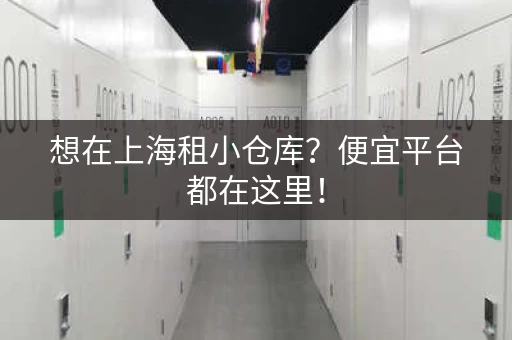 想在上海租小仓库？便宜平台都在这里！