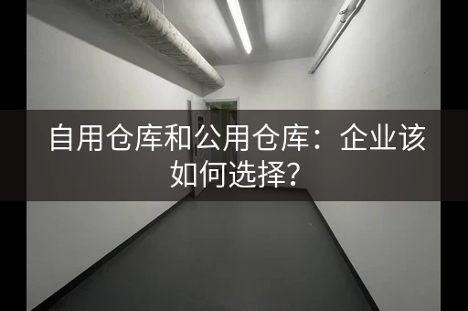 自用仓库和公用仓库:企业该如何选择? 自用仓库和公用仓库:企业该如何选择?