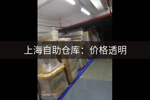 上海自助仓库：价格透明，服务优质，安全放心