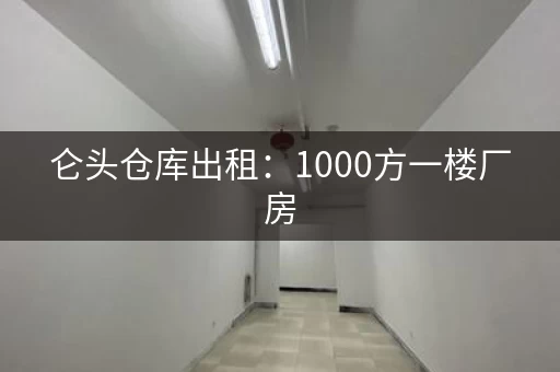 仑头仓库出租:1000方一楼厂房 仑头仓库出租:1000方一楼厂房