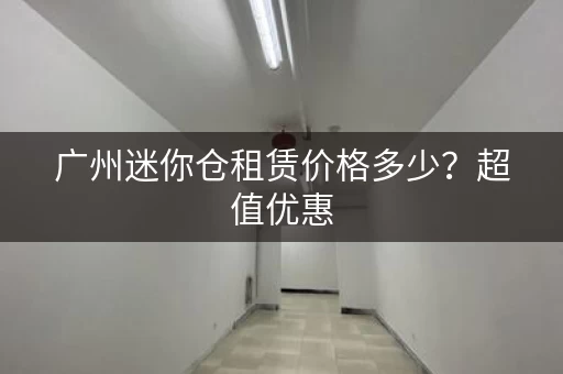 广州迷你仓租赁价格多少？超值优惠，等你来租！