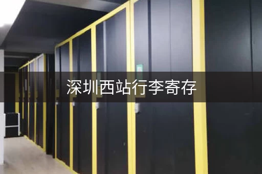 深圳西站行李寄存，这些地方不要错过