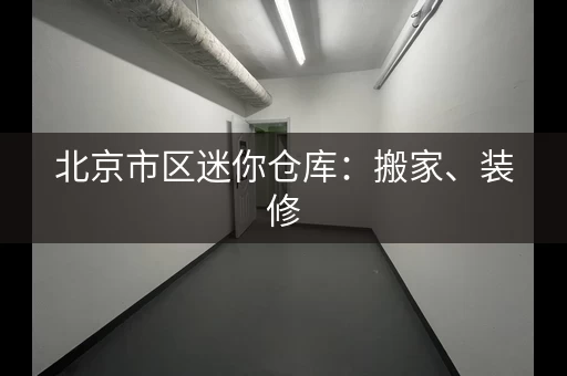 北京市区迷你仓库：搬家、装修，物品安心存放
