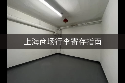上海商场行李寄存指南，逛街无忧！
