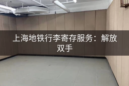 上海地铁行李寄存服务：解放双手，玩转魔都更自由！