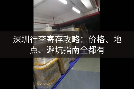 深圳行李寄存攻略：价格、地点、避坑指南全都有