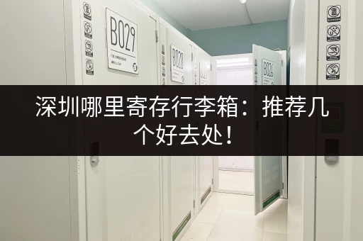 深圳哪里寄存行李箱：推荐几个好去处！
