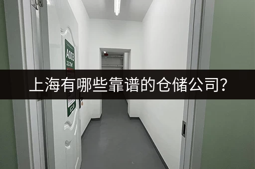 上海有哪些靠谱的仓储公司？