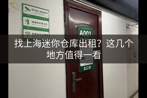找上海迷你仓库出租？这几个地方值得一看