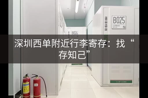 深圳西单附近行李寄存：找“存知己”，方便省心