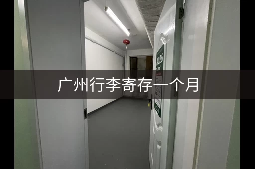 广州行李寄存一个月，这份攻略告诉你！