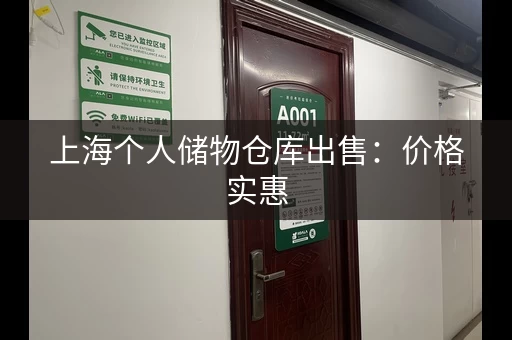 上海个人储物仓库出售：价格实惠，位置优越