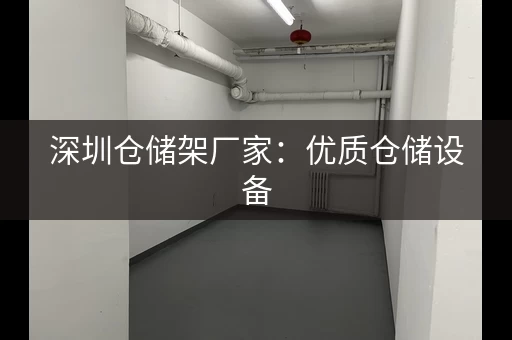 深圳仓储架厂家：优质仓储设备，打造高效仓库