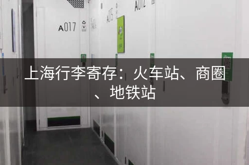 上海行李寄存：火车站、商圈、地铁站，哪家最划算？