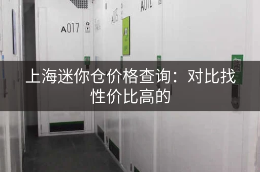 上海迷你仓价格查询：对比找性价比高的