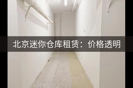 北京迷你仓库租赁：价格透明，安全可靠