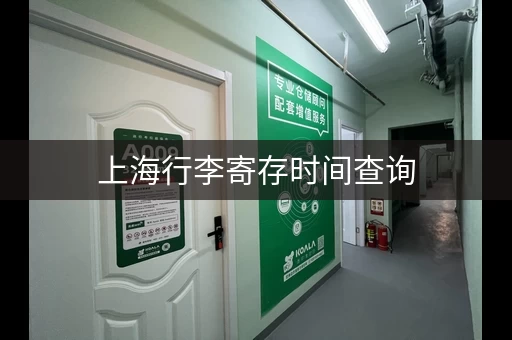 上海行李寄存时间查询，机场、火车站、商圈全覆盖