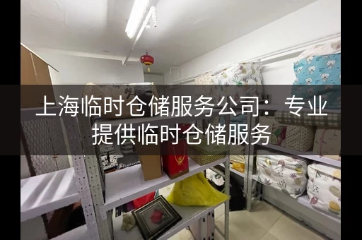 上海临时仓储服务公司：专业提供临时仓储服务
