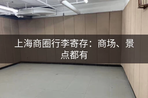 上海商圈行李寄存：商场、景点都有，价格低廉！