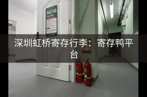 深圳虹桥寄存行李：寄存鸭平台，价格优惠