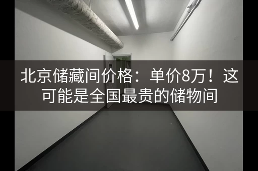 北京储藏间价格：单价8万！这可能是全国最贵的储物间