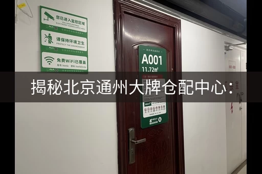 揭秘北京通州大牌仓配中心：