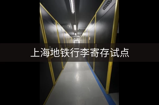 上海地铁行李寄存试点，告别“负重旅游”！