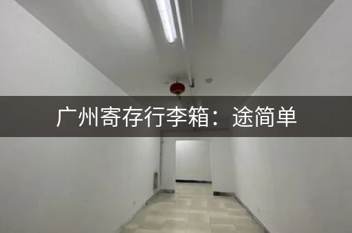 广州寄存行李箱：途简单，方便又省心！