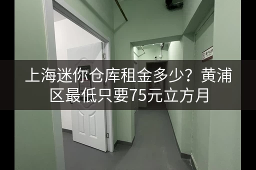 上海迷你仓库租金多少？黄浦区最低只要75元立方月