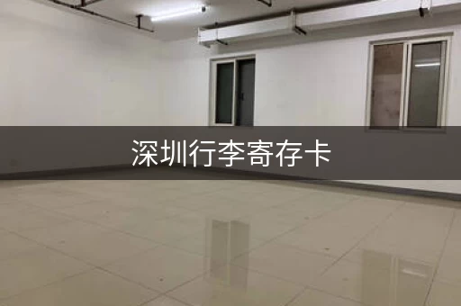 深圳行李寄存卡，旅游必备神器