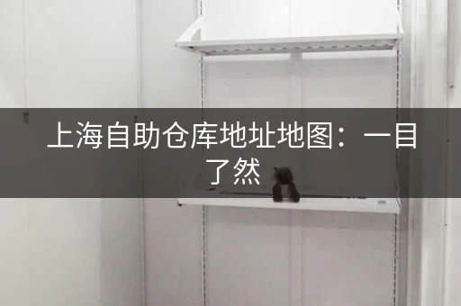 上海自助仓库地址地图：一目了然，轻松查找！