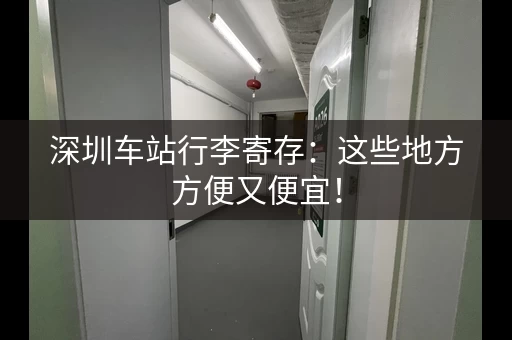 深圳车站行李寄存：这些地方方便又便宜！
